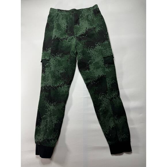 And1 Men's Green Pixeled Camoflage Cargo Jogger Sweatpants - Size S - Picture 2 of 6